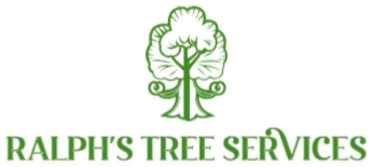 Green logo for Ralph's Tree Services featuring a stylized tree icon.