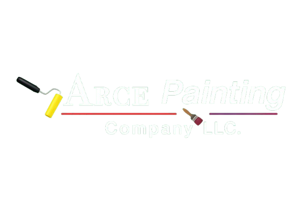 Arce Painting Company LLC logo featuring a paint roller and paintbrush.