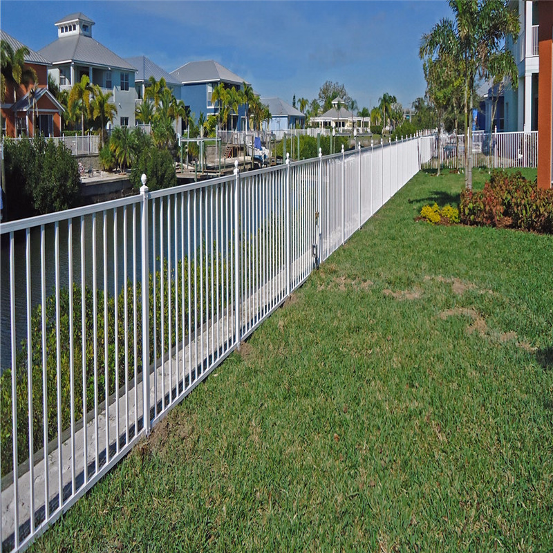 Powder Coated Fence Panel Metal Fence Steel Rail Aluminium Fencing Garden Fence