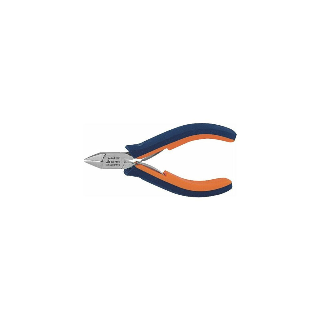 Garant vanadium diagonal cutting pliers with ergonomic blue and orange handles.