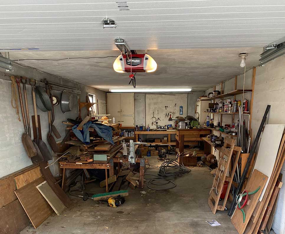 garage before cleanout