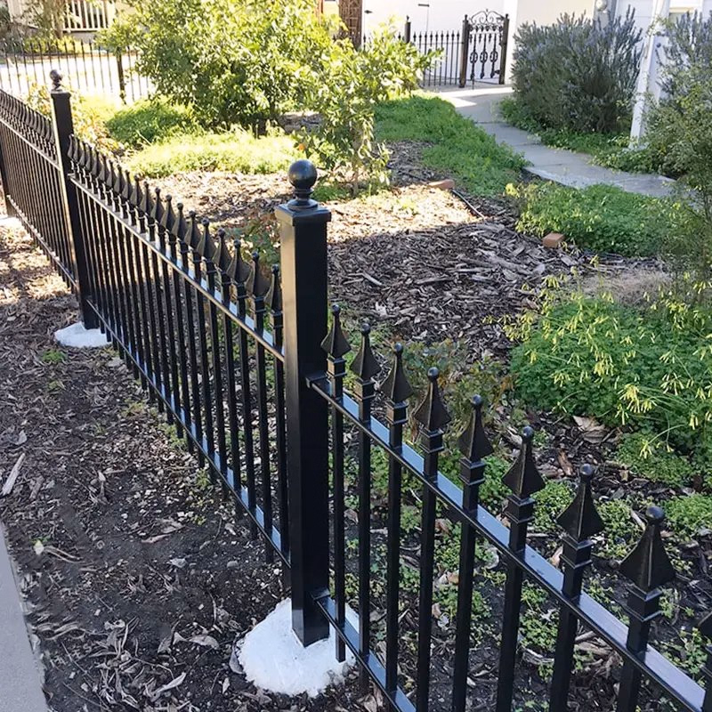 Home Garden Wrought Iron Zinc Steel Fence Cast Aluminum Fence for Sale
