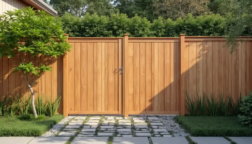 Japanese Cedar Full Panel Fence