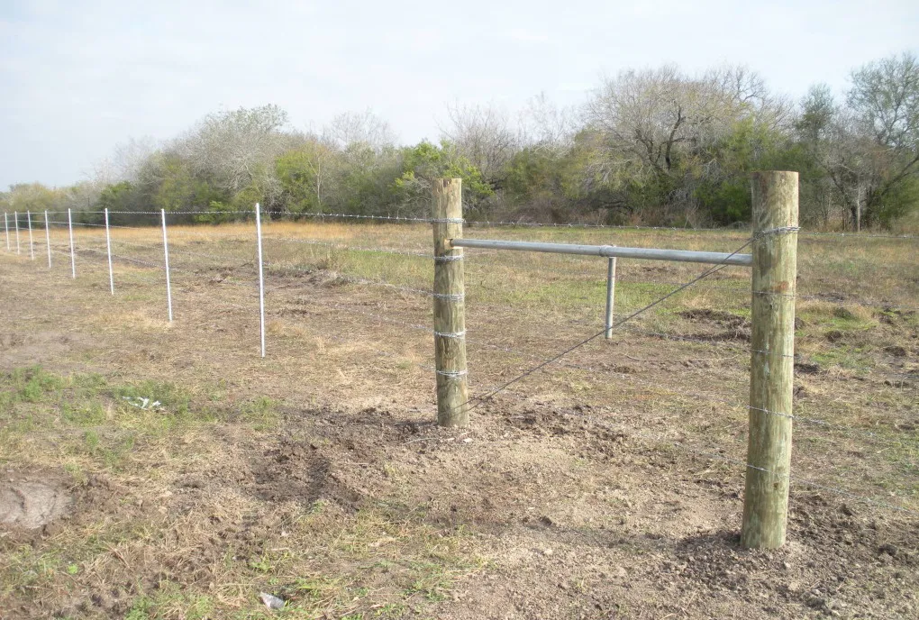 cattle barbed wire 5 row fencing