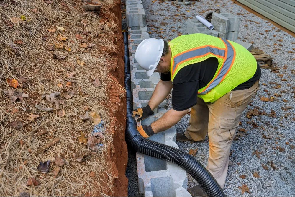 do you need drainage behind retaining wall