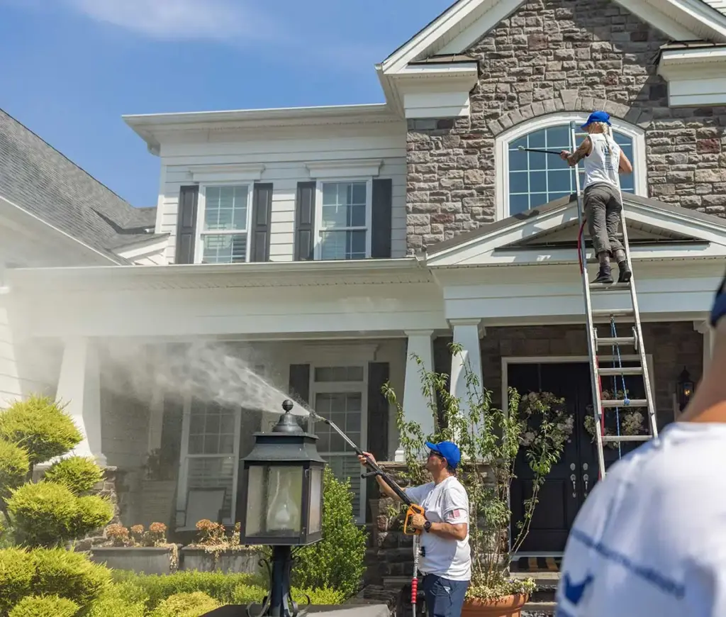 Pressure washing my NJ home