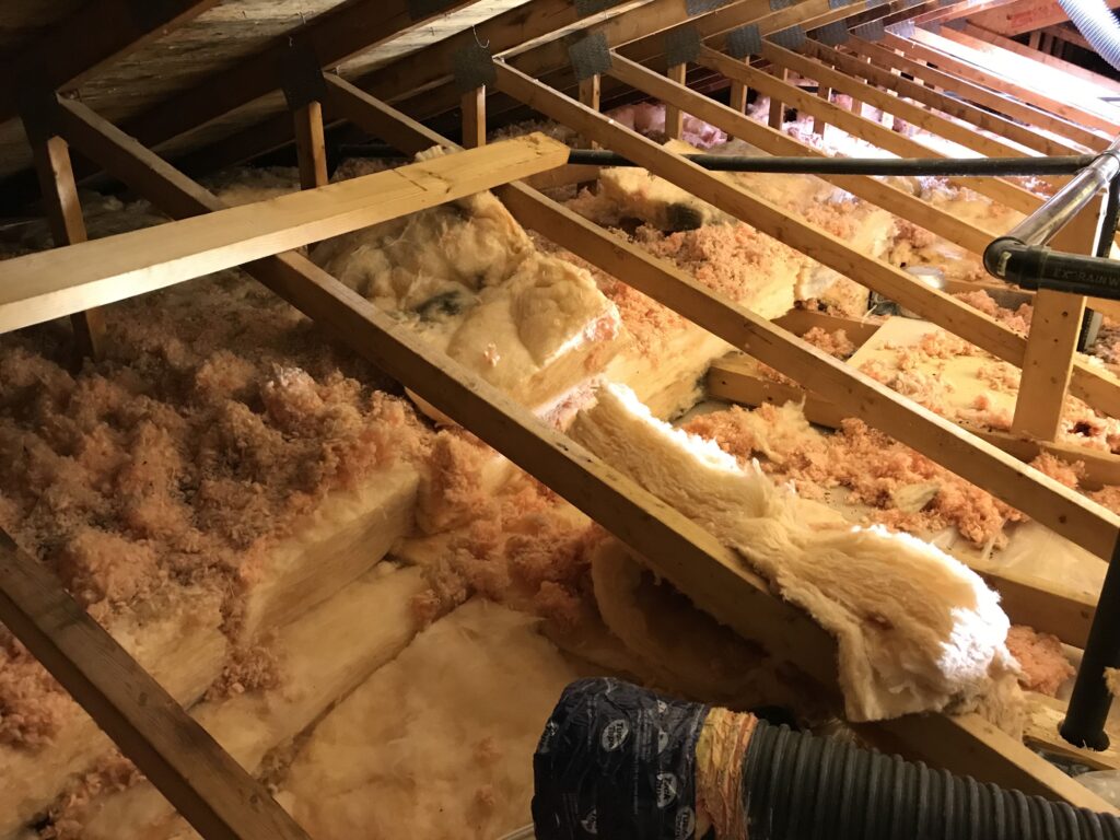 Blown In Attic Insulation Removal Project