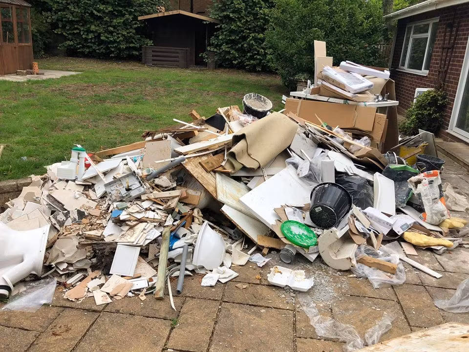 builders waste clearance before