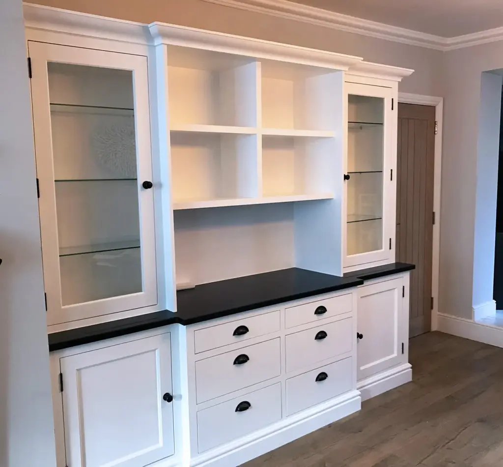 Bespoke kitchen dresser storage sml