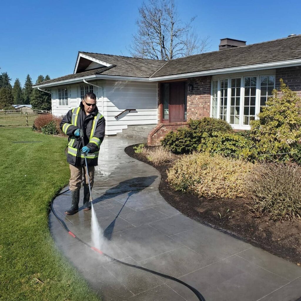 driveway pressure washing chilliwack